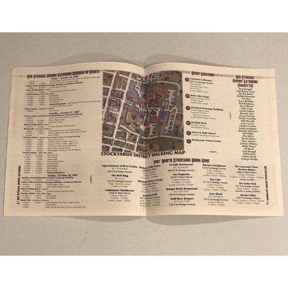 The Star-Telegram Guide RED STEAGALL COWBOY GATHERING Ft Worth Stockyards 2007 - Picture 6 of 7